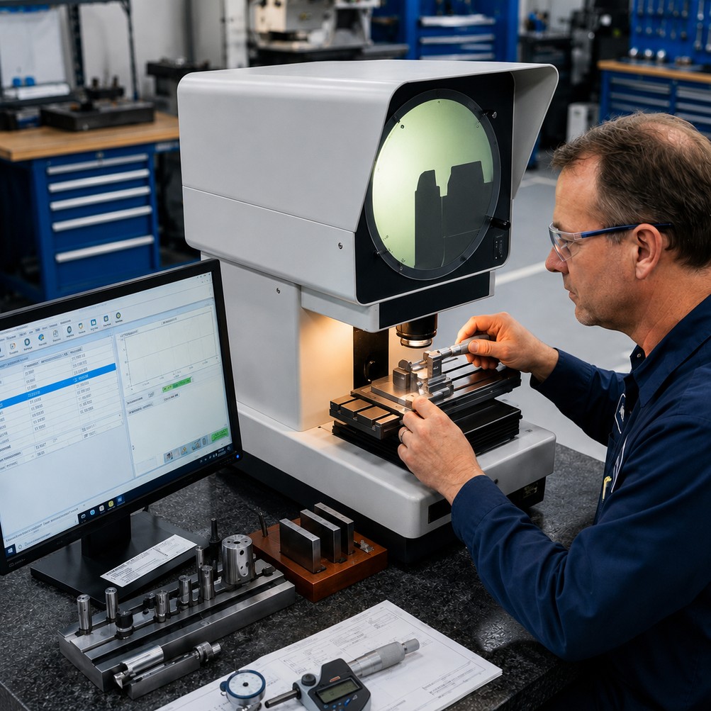 Quality inspection at Rhushikesh Precision manufacturing plant
